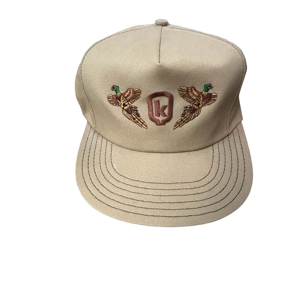 Vintage KELTGEN SEED CO KAP KING Pheasant Hunting Snapback Hat Cap USA VTG